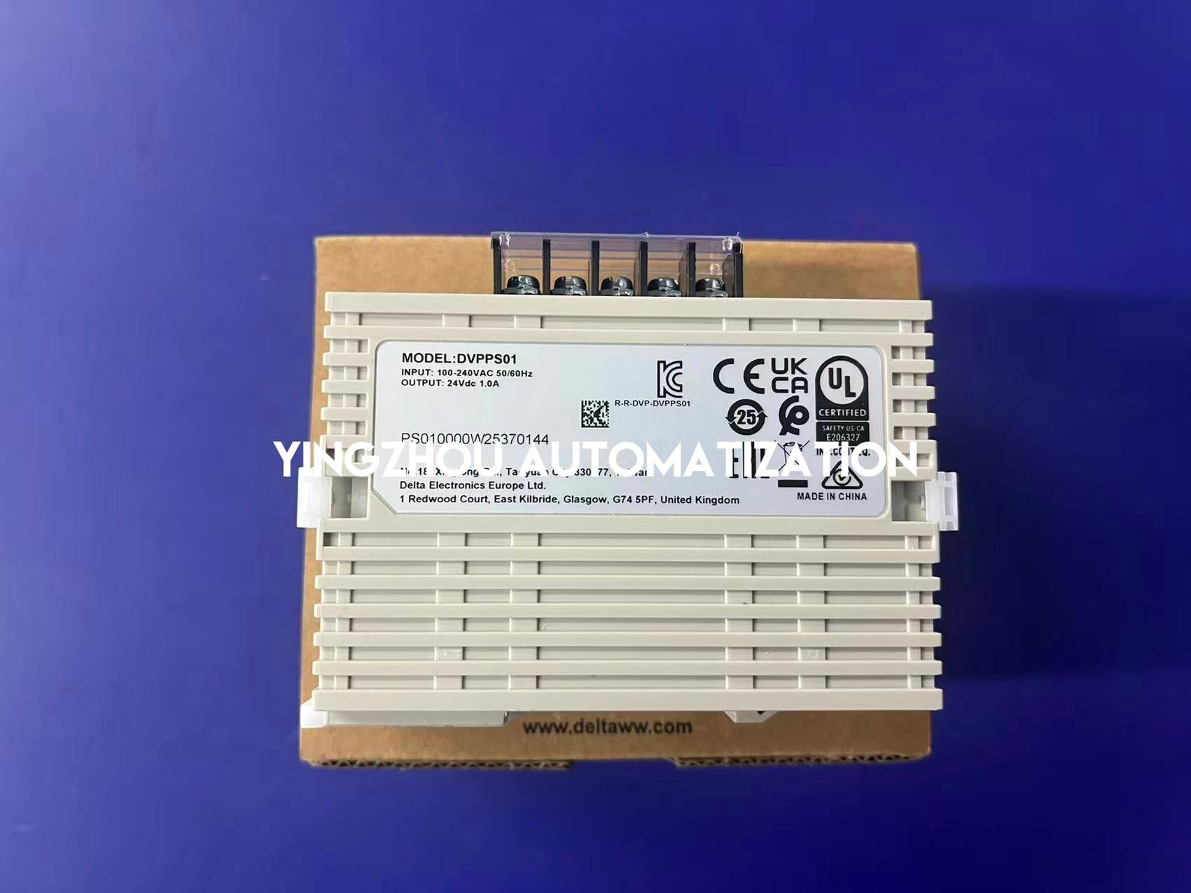 Delta DVPPS01 PLC Power Supply Module | 100-240V AC Input | 24V DC 1A Output | DVP Series Compact | Brand New Original Genuine-vezhoo