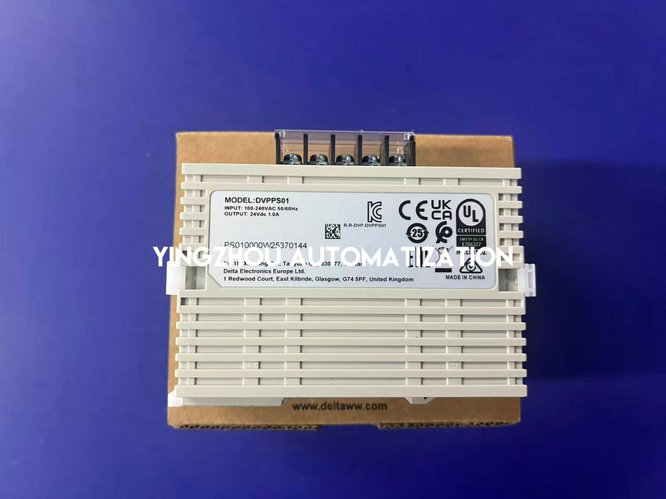 Delta DVPPS01 PLC Power Supply Module | 100-240V AC Input | 24V DC 1A Output | DVP Series Compact | Brand New Original Genuine-vezhoo