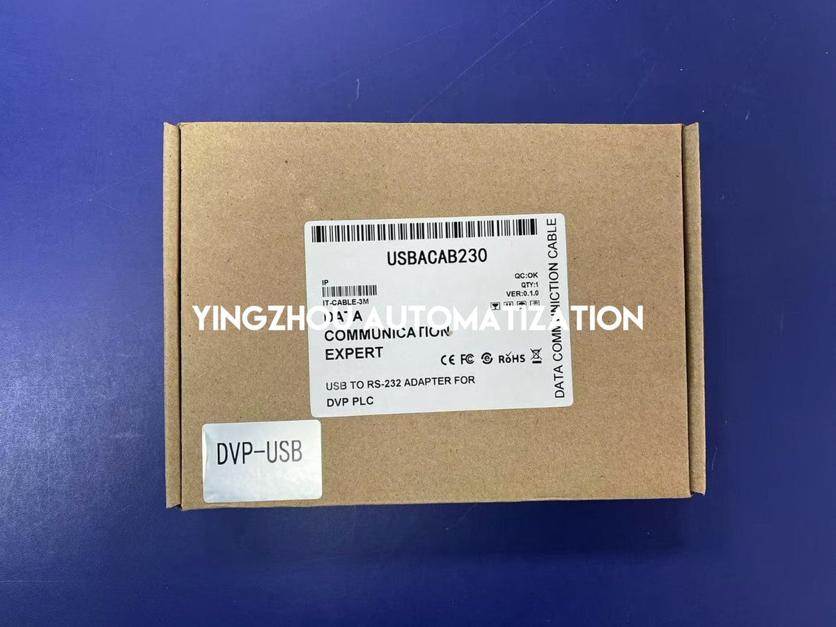 Delta DVP Series PLC Programming Cable USBACAB230 - USB to RS-232 (Round 8-Pin)-vezhoo