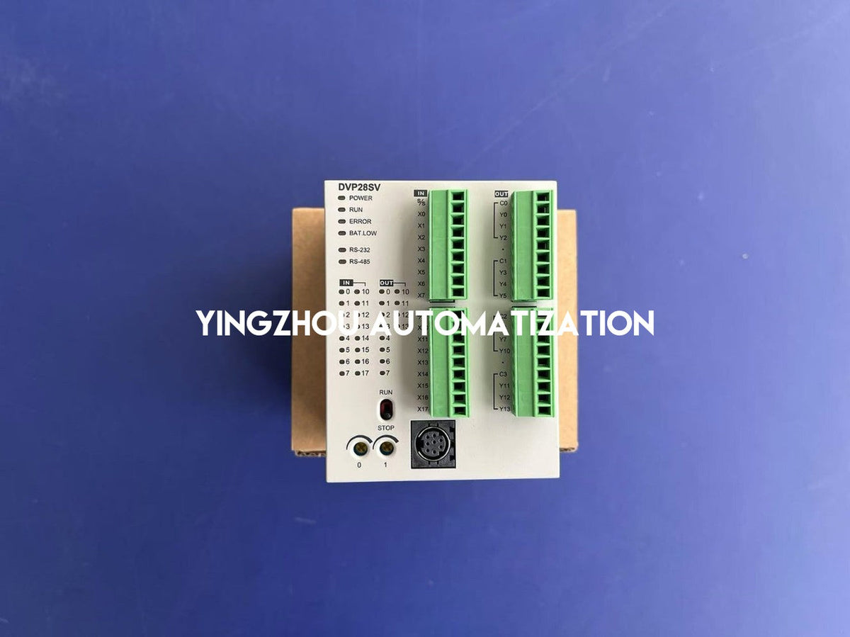 Delta DVP28SV11R2 SV2 Series PLC CPU - 16DI / 12DO (Relay), High-Performance Modular PLC, 24VDC-vezhoo