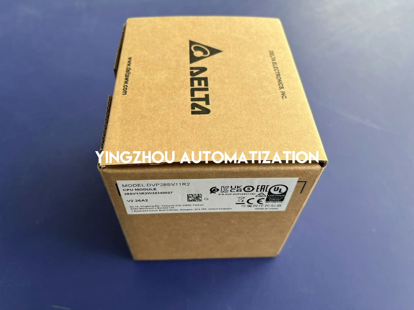 Delta DVP28SV11R2 SV2 Series PLC CPU - 16DI / 12DO (Relay), High-Performance Modular PLC, 24VDC-vezhoo