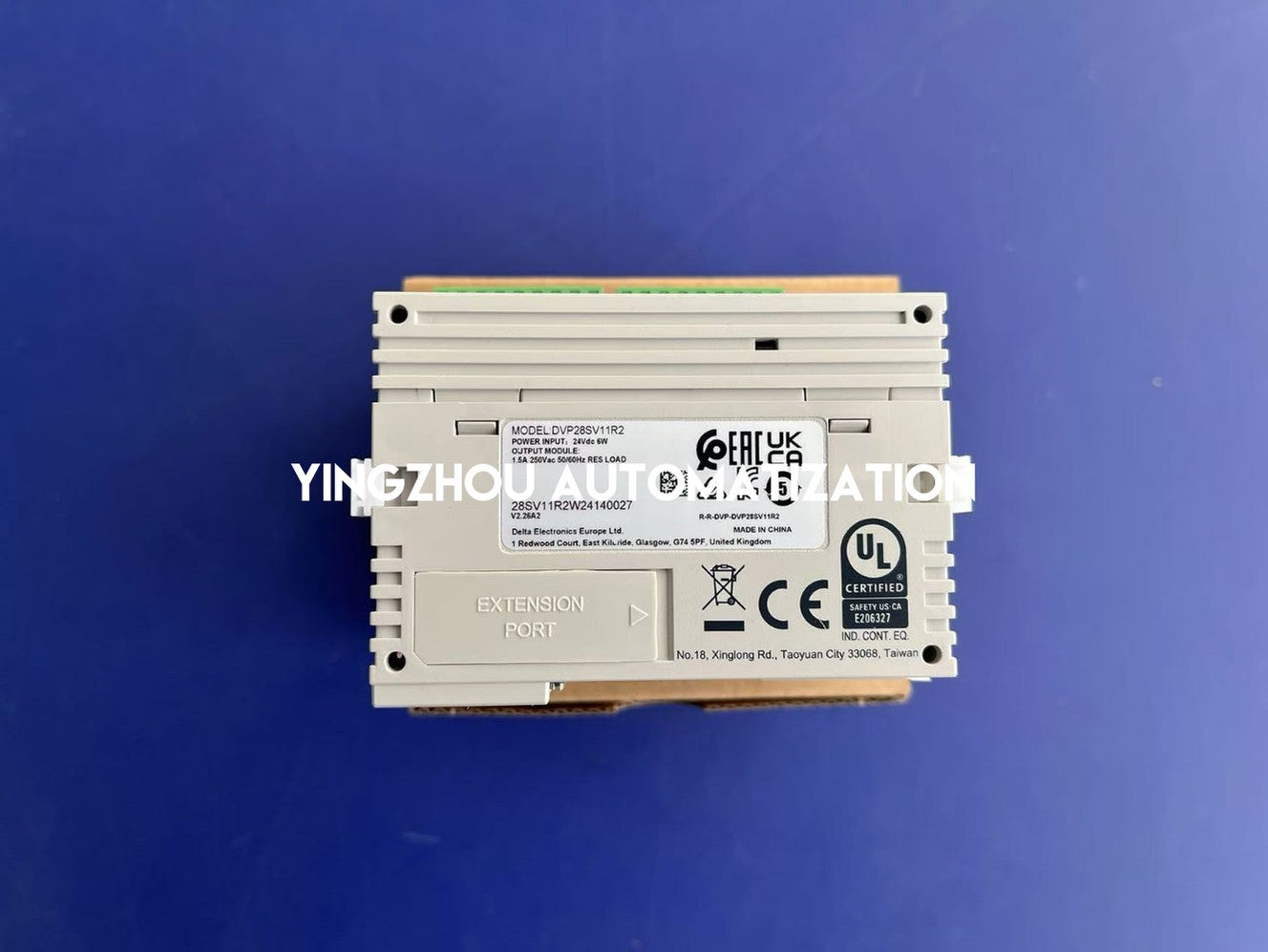 Delta DVP28SV11R2 SV2 Series PLC CPU - 16DI / 12DO (Relay), High-Performance Modular PLC, 24VDC-vezhoo