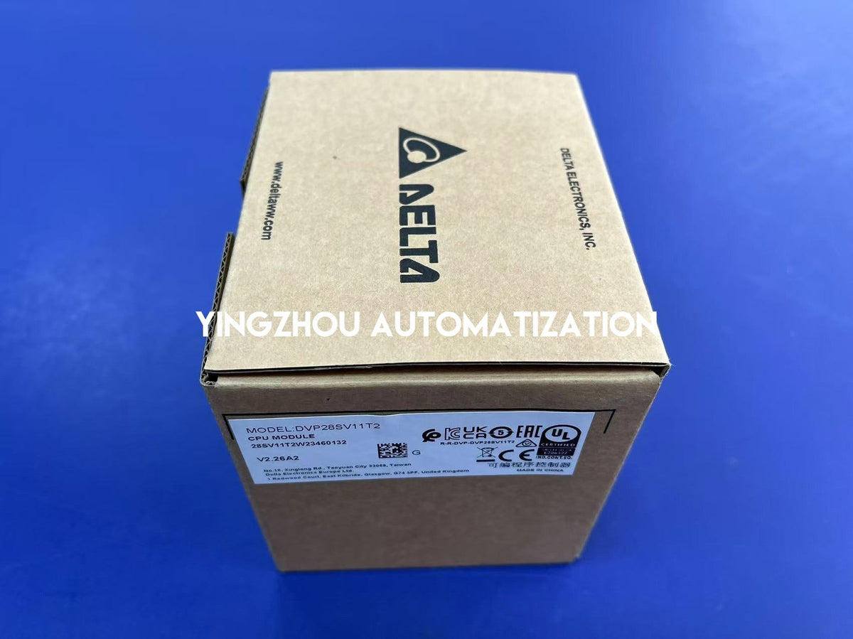 Delta DVP28SV11T2 SV2 Series PLC CPU - 16DI / 12DO (Transistor NPN), High-Speed Motion Control, 24VDC-vezhoo