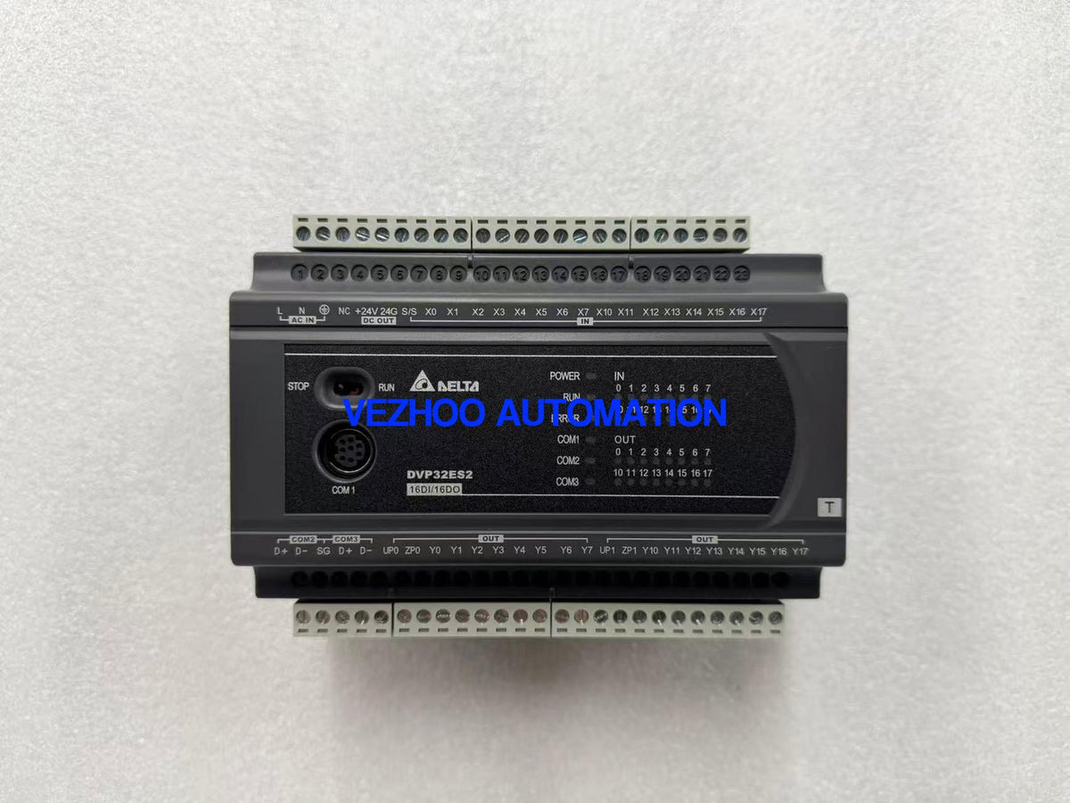 Delta DVP32ES200T DVP-ES2 Series PLC Main Unit 32 I/O Transistor Output-vezhoo