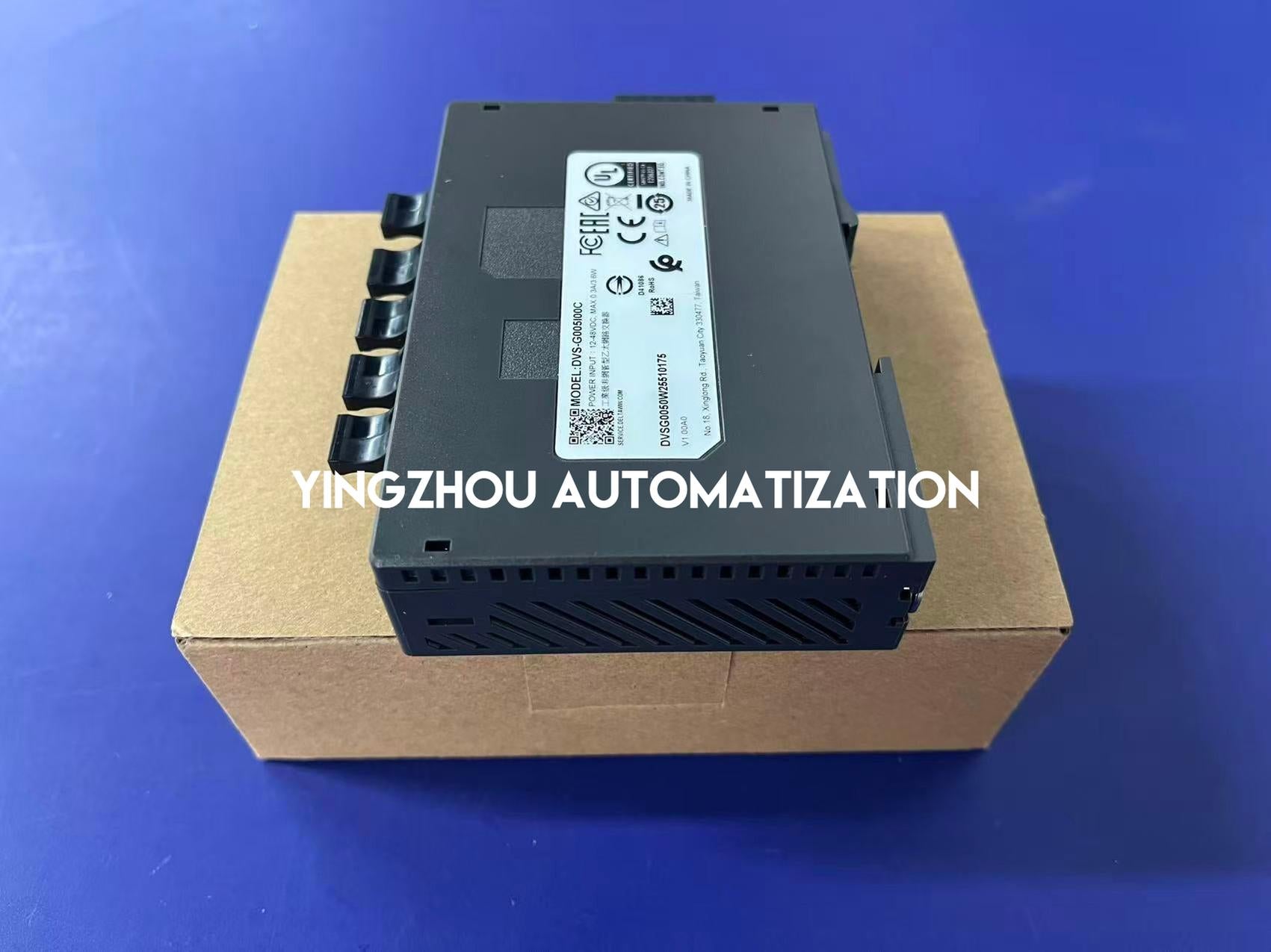 Delta DVS-G005I00C Industrial Unmanaged Switch - 5-Port Gigabit Ethernet, Slim Design, DIN Rail-vezhoo