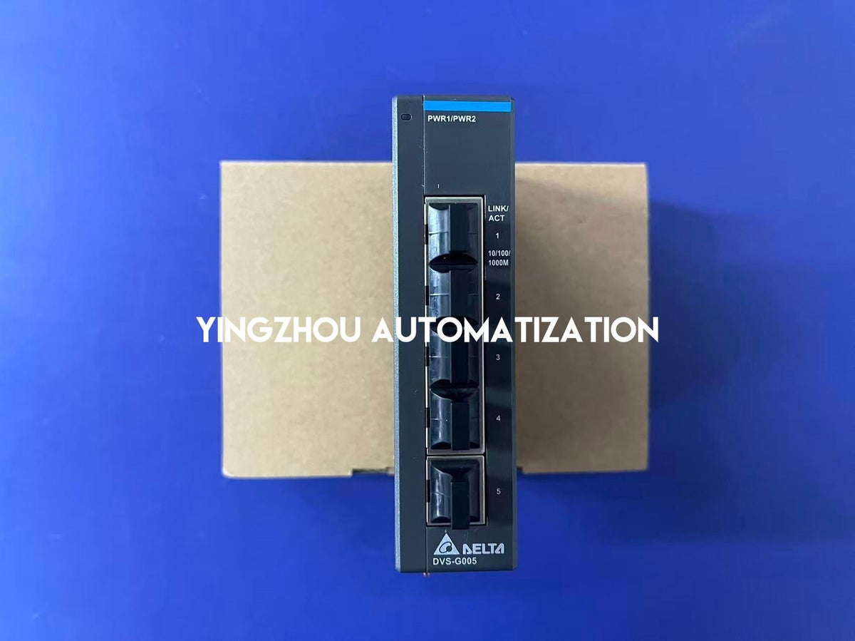 Delta DVS-G005I00C Industrial Unmanaged Switch - 5-Port Gigabit Ethernet, Slim Design, DIN Rail-vezhoo