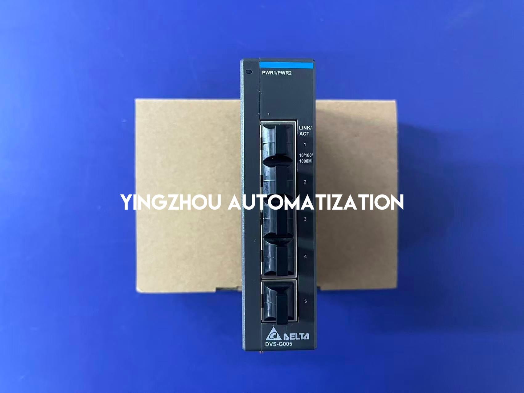 Delta DVS-G005I00C Industrial Unmanaged Switch - 5-Port Gigabit Ethernet, Slim Design, DIN Rail-vezhoo
