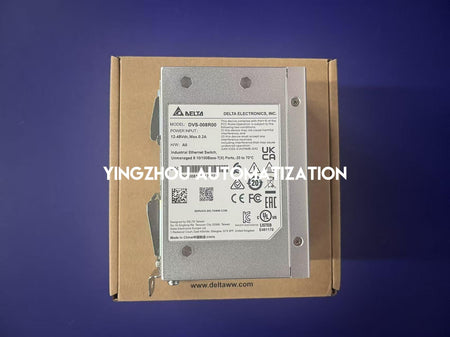 Delta DVS Series DVS-008R00 Industrial 8-Port Unmanaged Ethernet Switch - DIN-Rail Mount-vezhoo