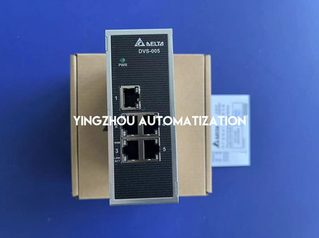 Delta DVS Series Industrial 5-Port Unmanaged Ethernet Switch DVS-005I00 - 10/100Base-T, DIN-Rail-vezhoo