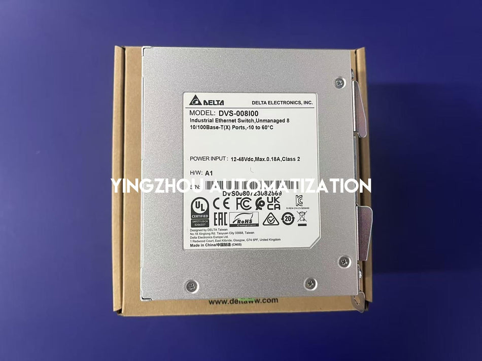 Delta DVS Series Industrial Ethernet Switch DVS-008I00 - 8-Port Unmanaged 10/100Base-T-vezhoo