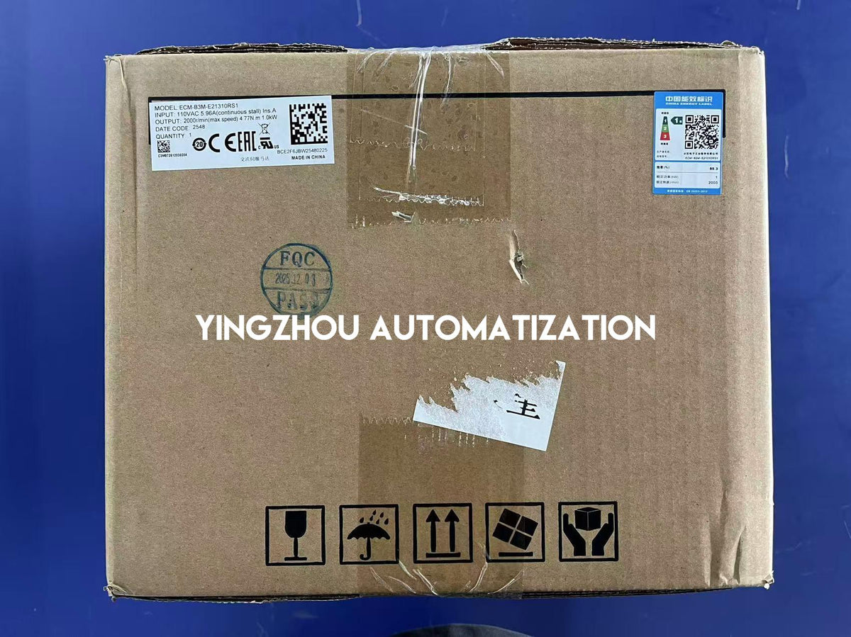 Delta ECM-B3M-E21310RS1 ASDA-B3 Servo Motor - 1.0kW, 400V, 3000 RPM, 24-bit Absolute Encoder-vezhoo