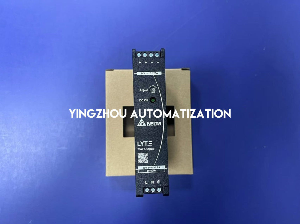 Delta Lyte Series DIN Rail Power Supply DRL-24V75W1AZ - 24V 75W 3.125A-vezhoo