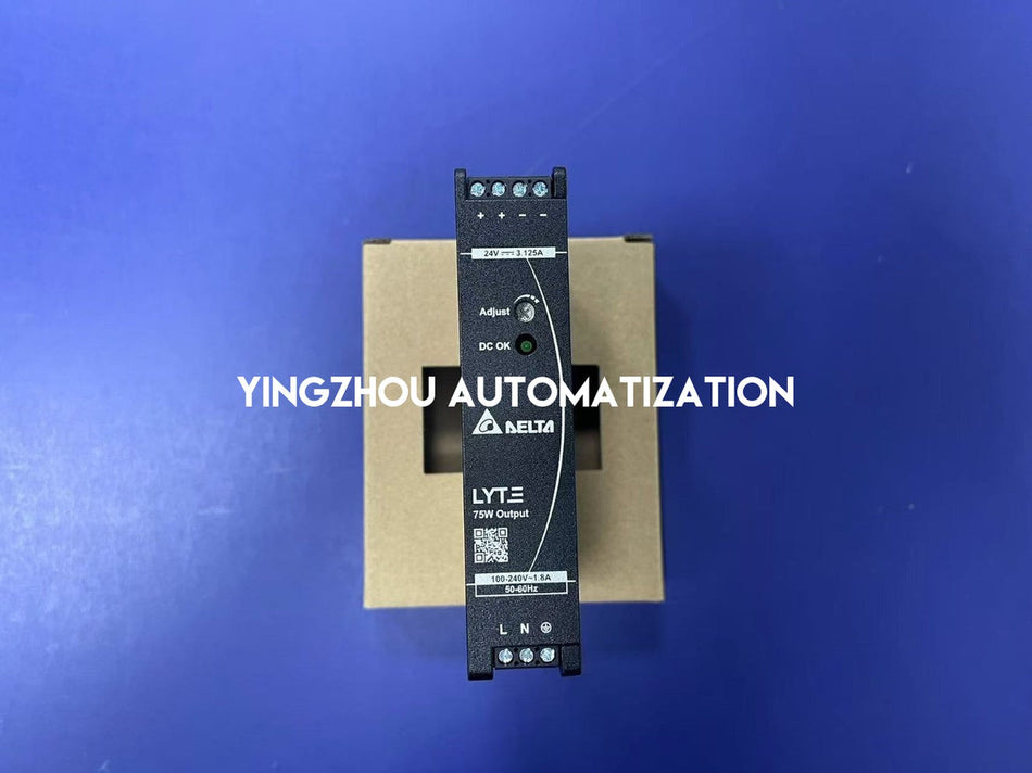 Delta Lyte Series DIN Rail Power Supply DRL-24V75W1AZ - 24V 75W 3.125A-vezhoo