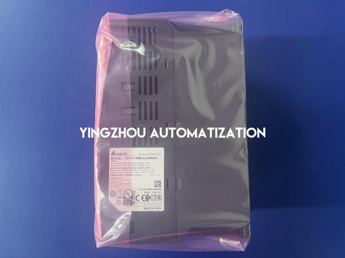 Delta ME300 Series 7.5kW VFD VFD17AME43ANNAA - 3-Phase 460V, 17A, High-Speed Control-vezhoo