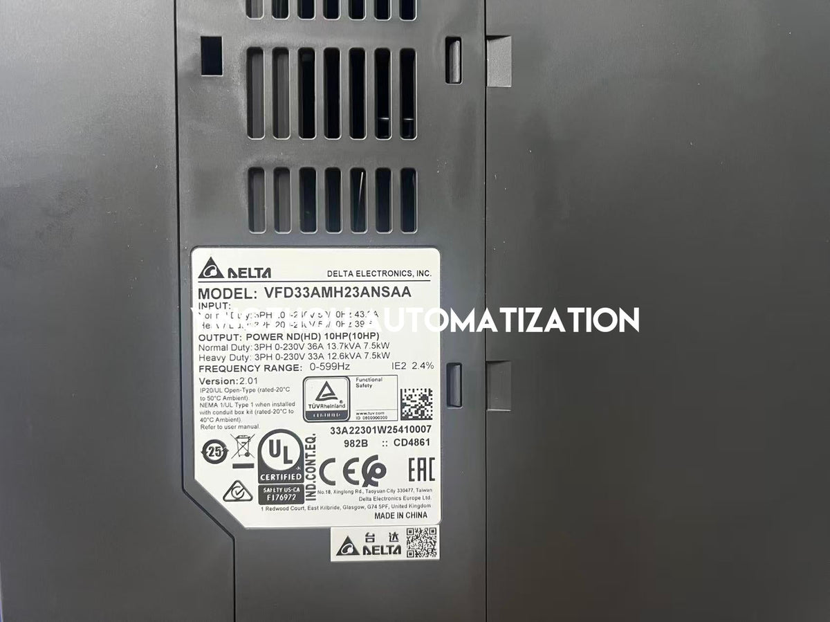 Delta MH300 Series VFD33AMH23ANSAA AC Drive - 7.5kW (10HP), 230V 3-Phase, 33A, Built-in PLC-vezhoo