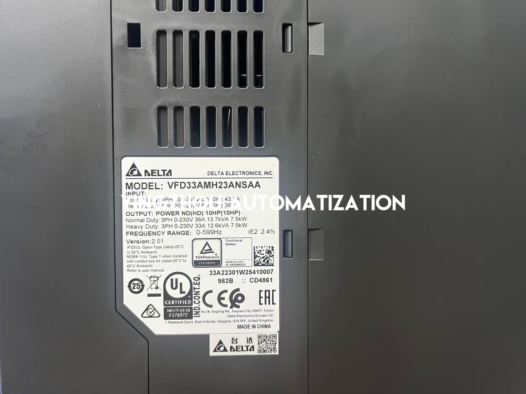 Delta MH300 Series VFD33AMH23ANSAA AC Drive - 7.5kW (10HP), 230V 3-Phase, 33A, Built-in PLC-vezhoo