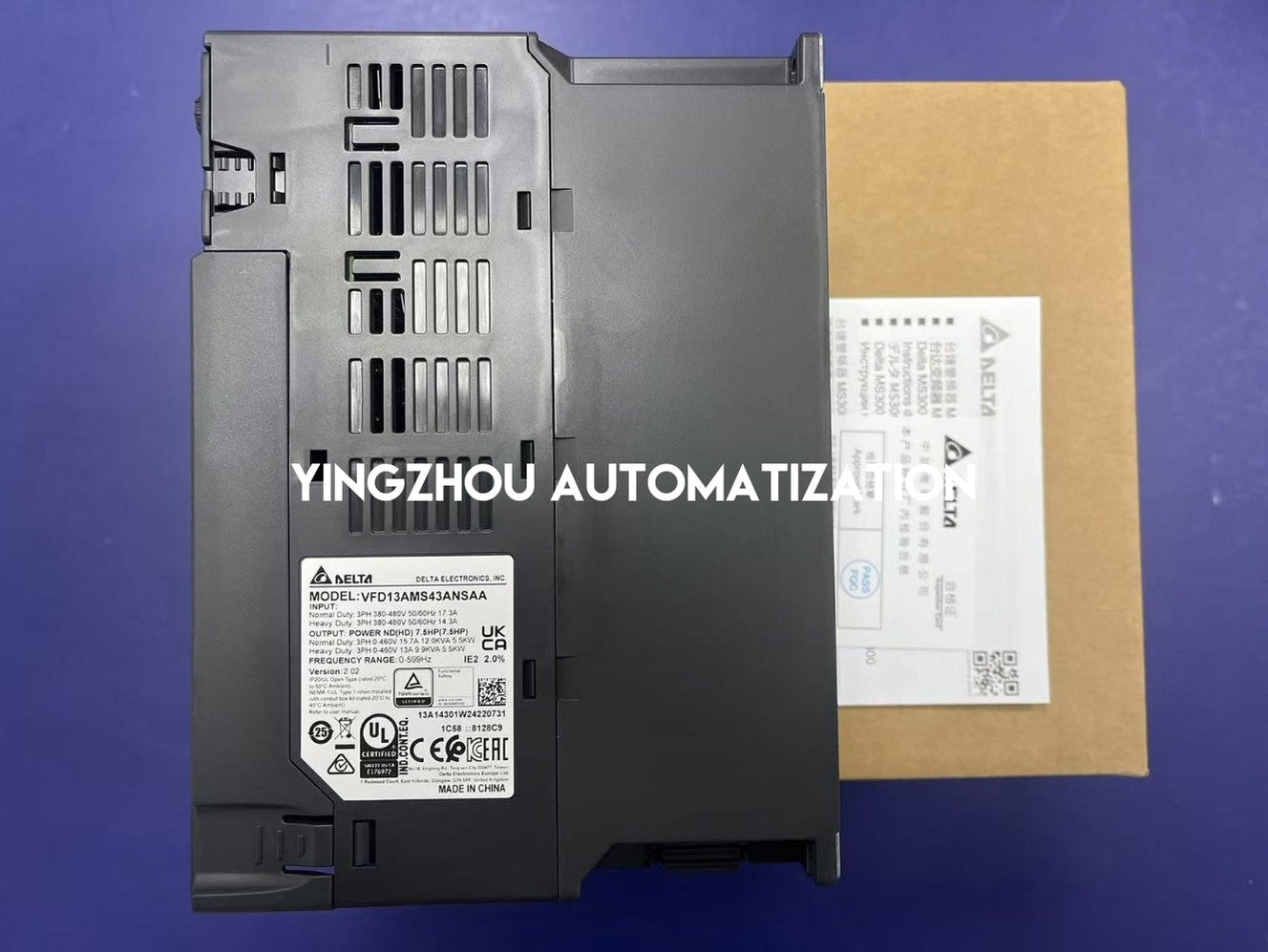 Delta MS300 Series Compact Variable Frequency Drive | 5.5kW 7.5HP | 460V 3-Phase | 13A | VFD13AMS43ANSAA | Brand New Original-vezhoo