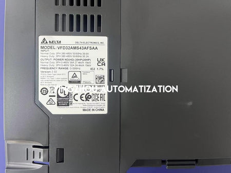 Delta MS300 VFD32AMS43AFSAA VFD - 15kW (20HP), 460V 3-Phase, Built-in EMC Filter & STO-vezhoo