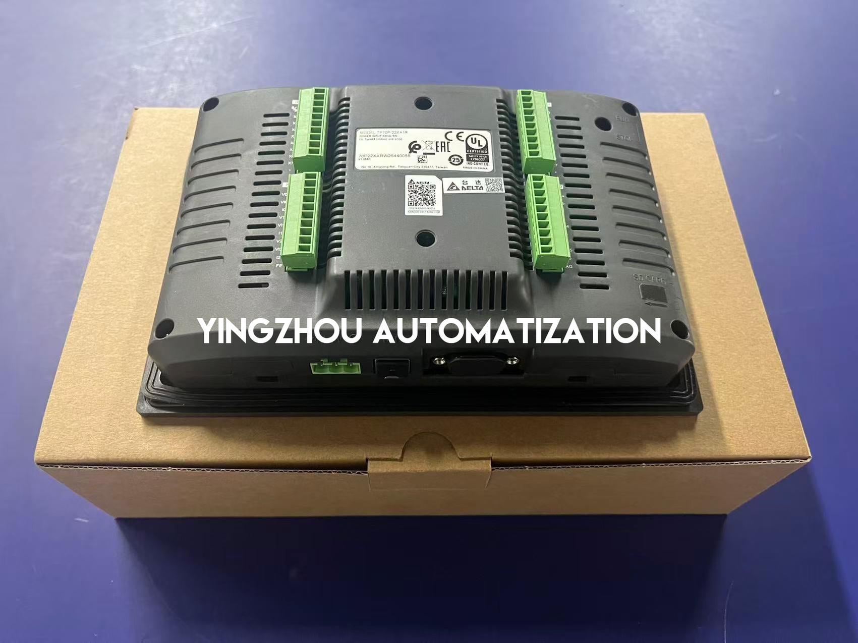 Delta TP70P-22XA1R Integrated HMI PLC | 7 Inch Touch Screen | 8DI/8DO Relay | 4AI/2AO Analog Built-in | Brand New Original-vezhoo