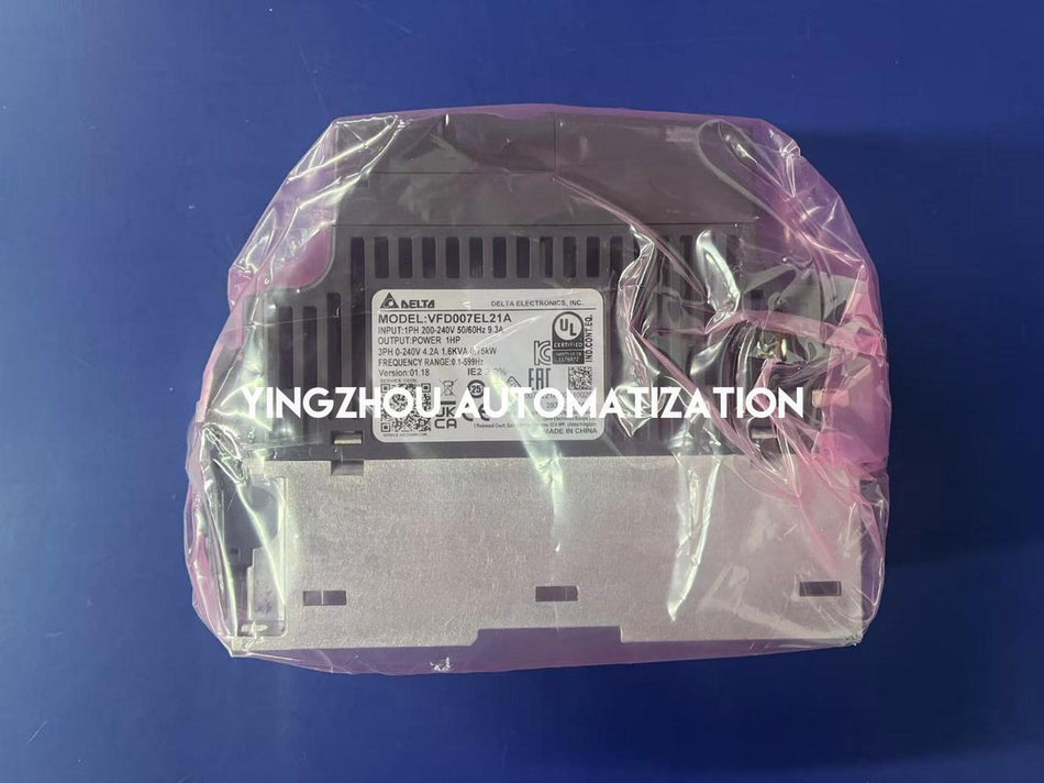 Delta VFD-EL Series VFD007EL21A AC Drive - 1 HP, 230V Single-Phase Input, 0.75kW-vezhoo