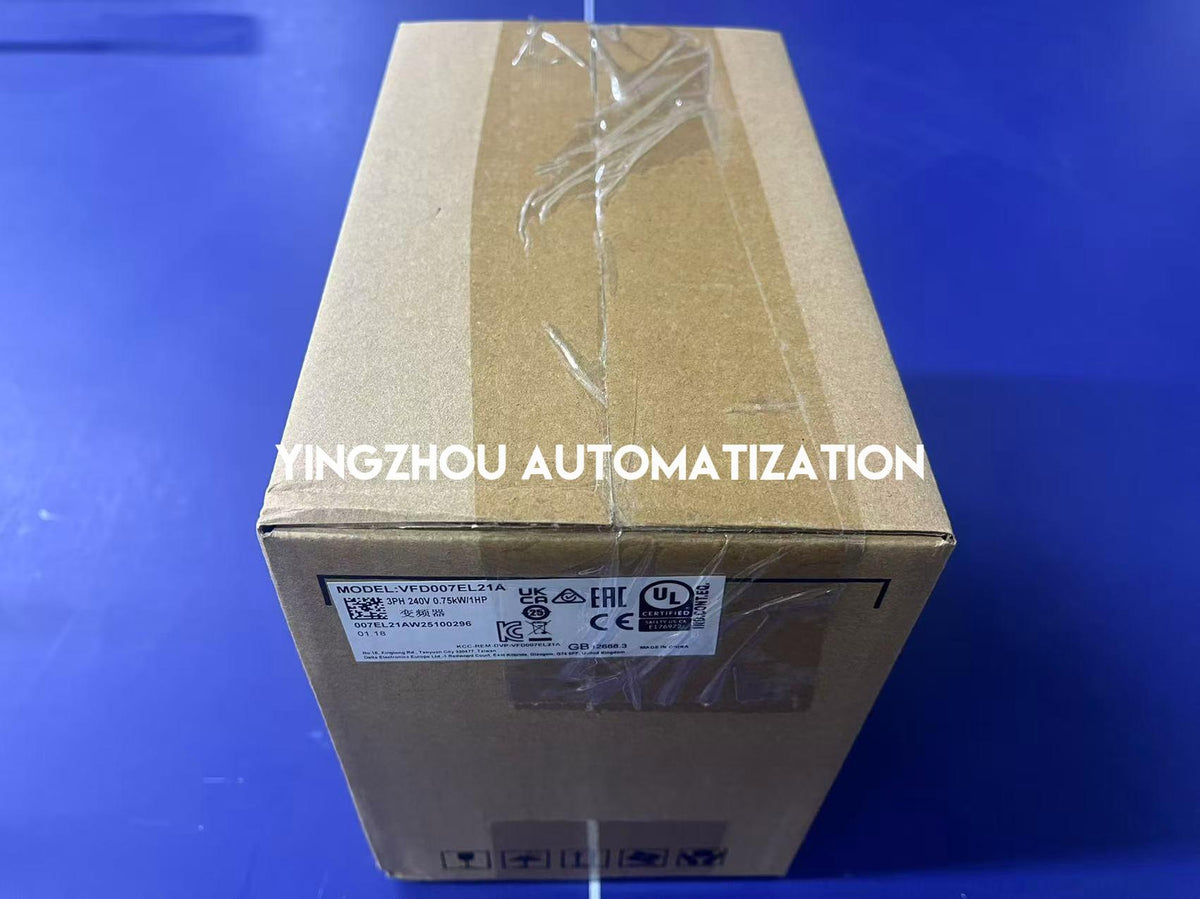 Delta VFD-EL Series VFD007EL21A AC Drive - 1 HP, 230V Single-Phase Input, 0.75kW-vezhoo
