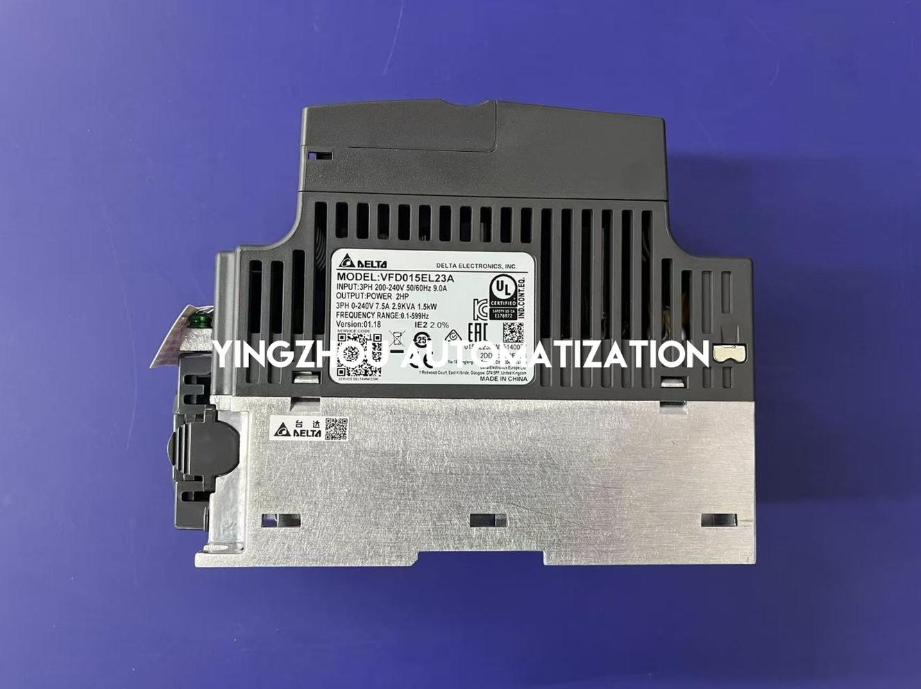 Delta VFD-EL Series VFD015EL23A VFD - 2HP (1.5kW), 230V 3-Phase Input, Multi-Function Drive-vezhoo