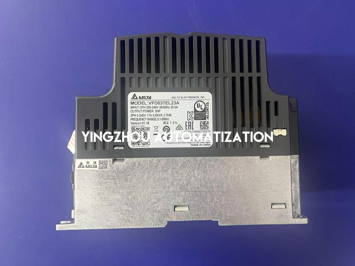 Delta VFD-EL Series VFD037EL23A AC Drive - 3.7kW (5HP), 230V 3-Phase Input, 17A-vezhoo
