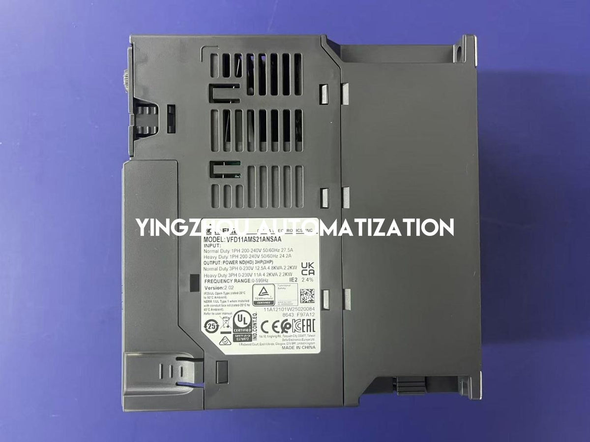 Delta VFD11AMS21ANSAA MS300 Series VFD - 2.2kW (3HP), 230V Single-Phase Input, Compact Vector Control-vezhoo