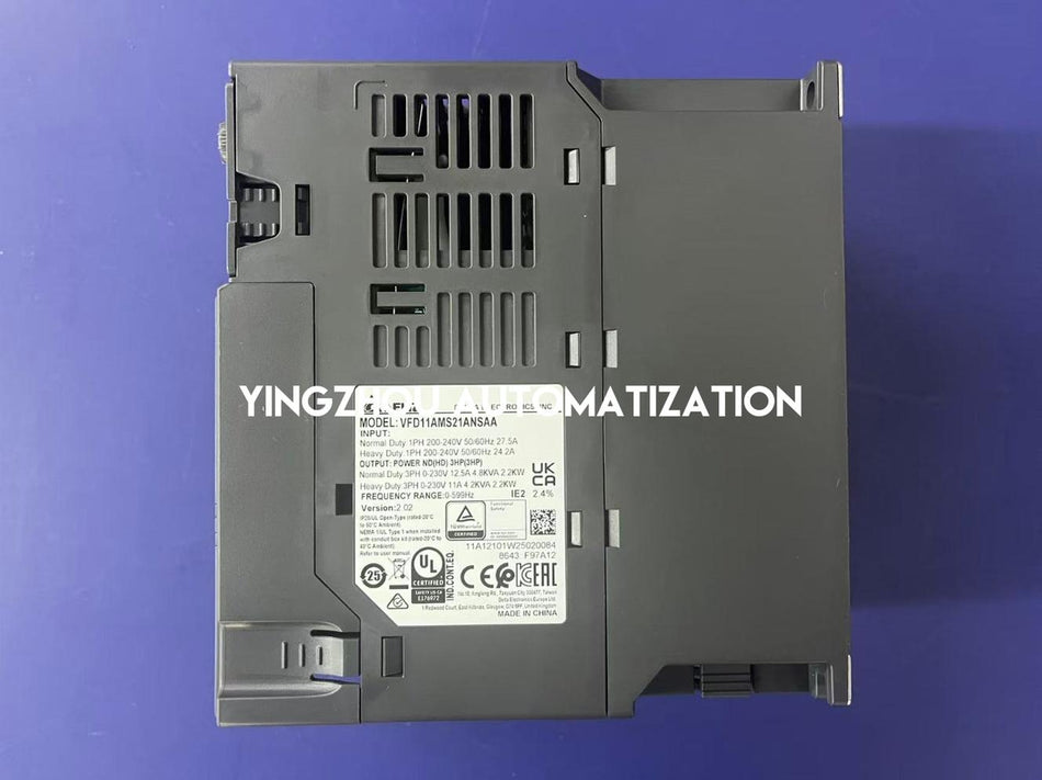 Delta VFD11AMS21ANSAA MS300 Series VFD - 2.2kW (3HP), 230V Single-Phase Input, Compact Vector Control-vezhoo