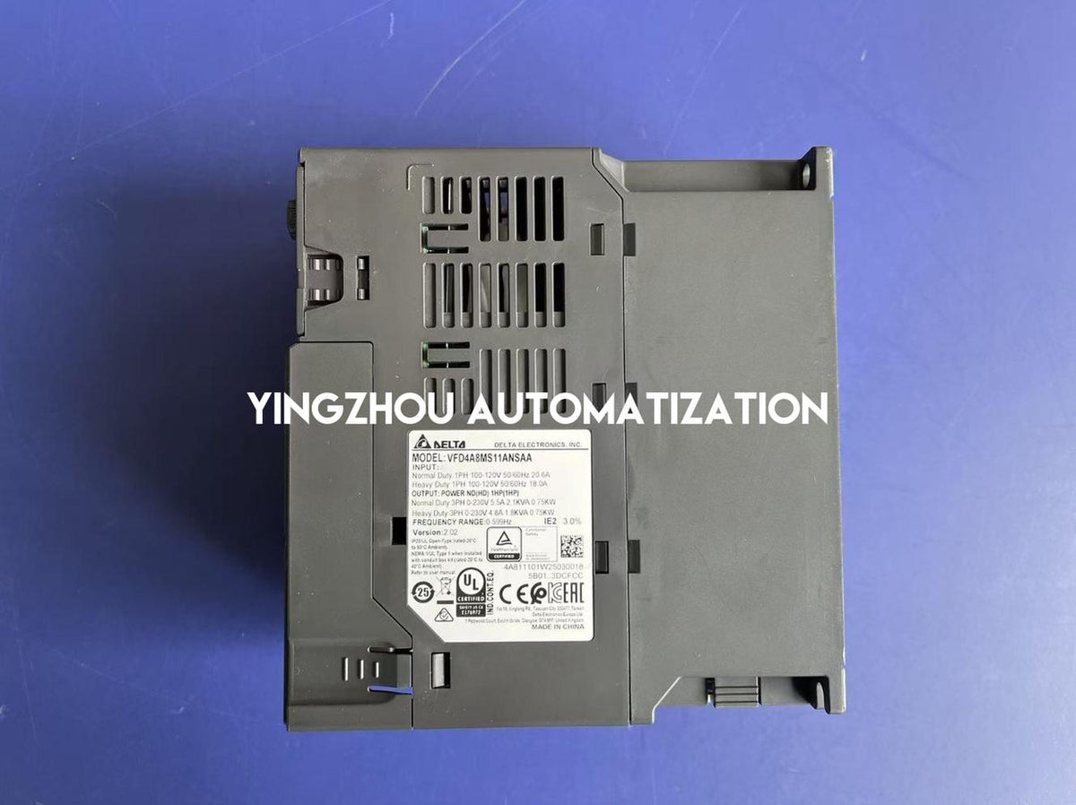 Delta VFD4A8MS11ANSAA MS300 Series VFD - 0.75kW (1HP), 115V Single-Phase Input, Compact Vector Control-vezhoo