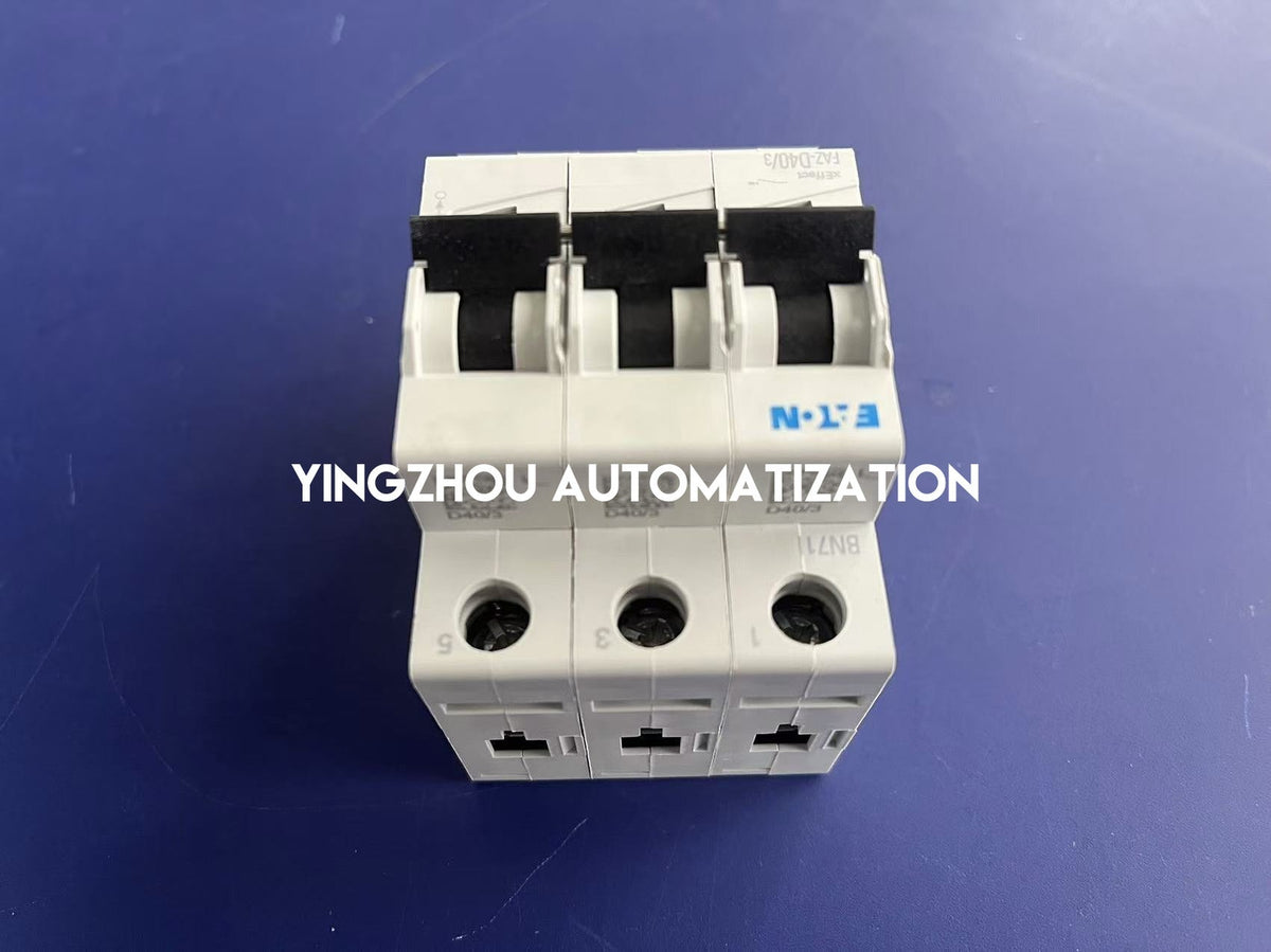 Eaton Moeller FAZ-D40/3 Miniature Circuit Breaker | 3-Pole, 40A, Type D Curve-vezhoo