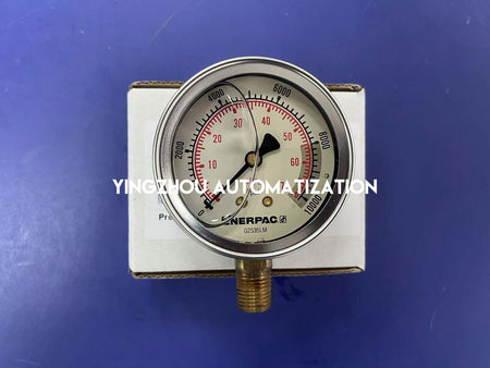 Enerpac G2535L Hydraulic Pressure Gauge - Glycerine Filled 10,000 psi (700 bar) | 2.5" Face Lower Mount | Brand New Original Genuine-vezhoo