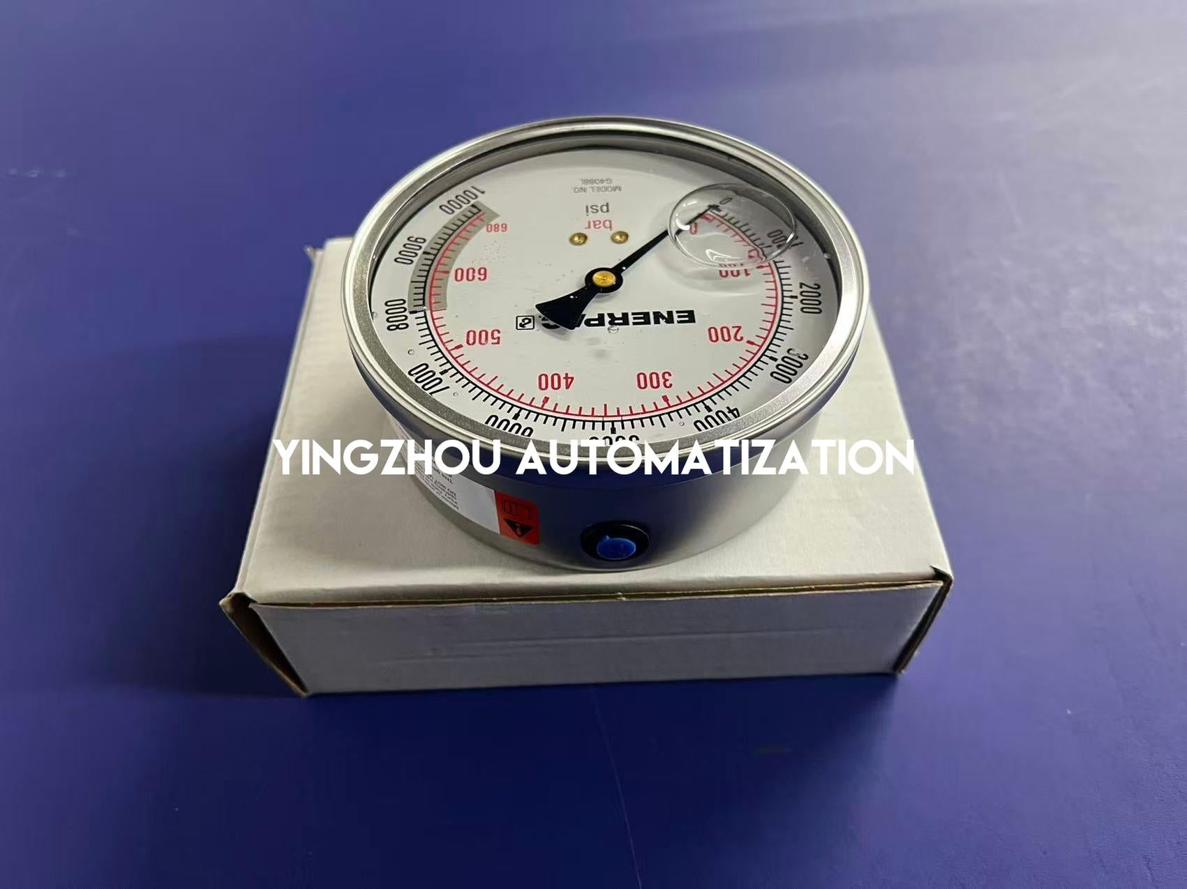 Enerpac G4088L Hydraulic Pressure Gauge | 4" Face | 0-10,000 psi / 0-700 bar | 1/4" NPT-vezhoo