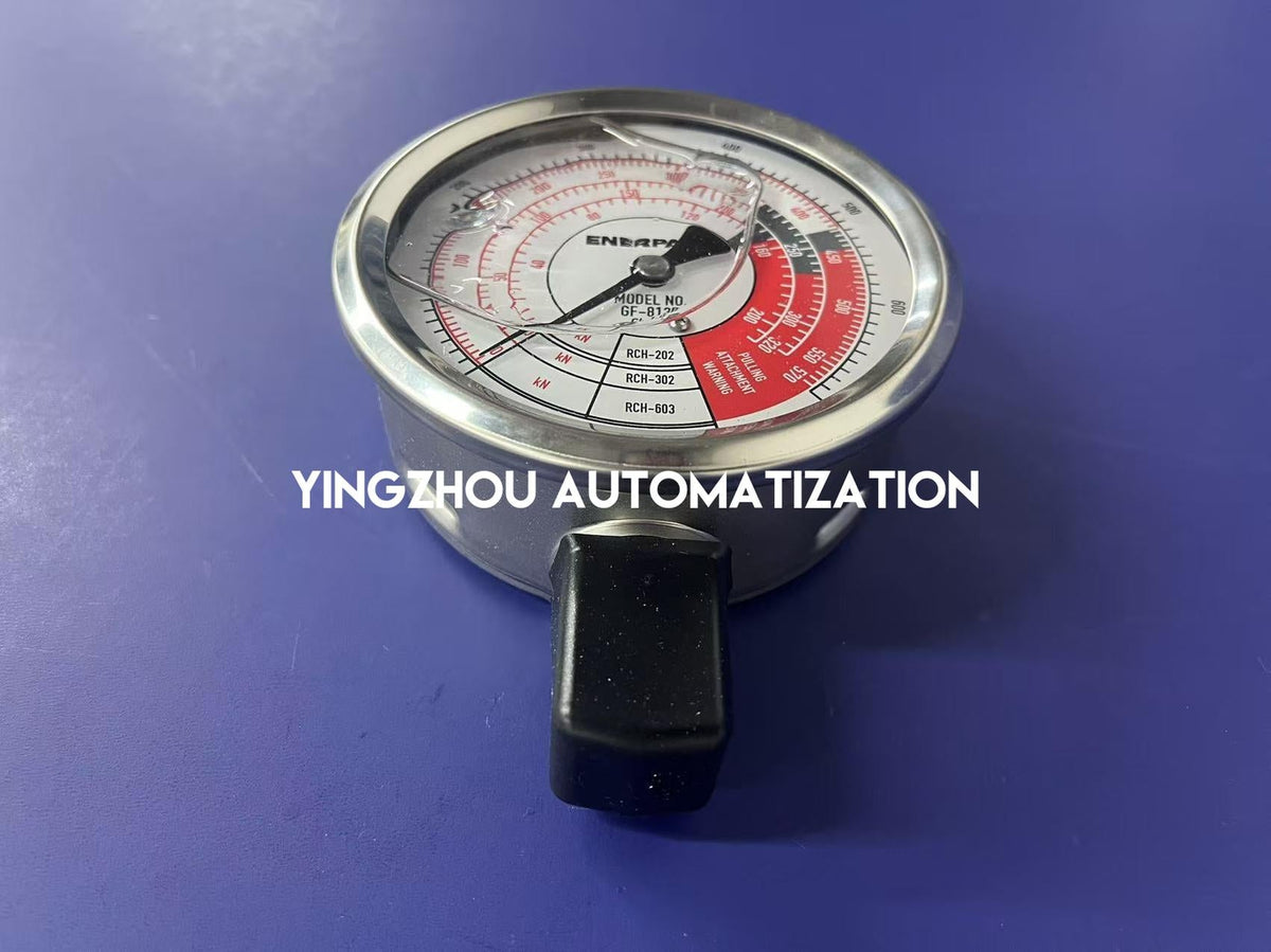 Enerpac GF813B Hydraulic Force & Pressure Gauge | 4" Face, Metric Scale, 10,000 psi-vezhoo
