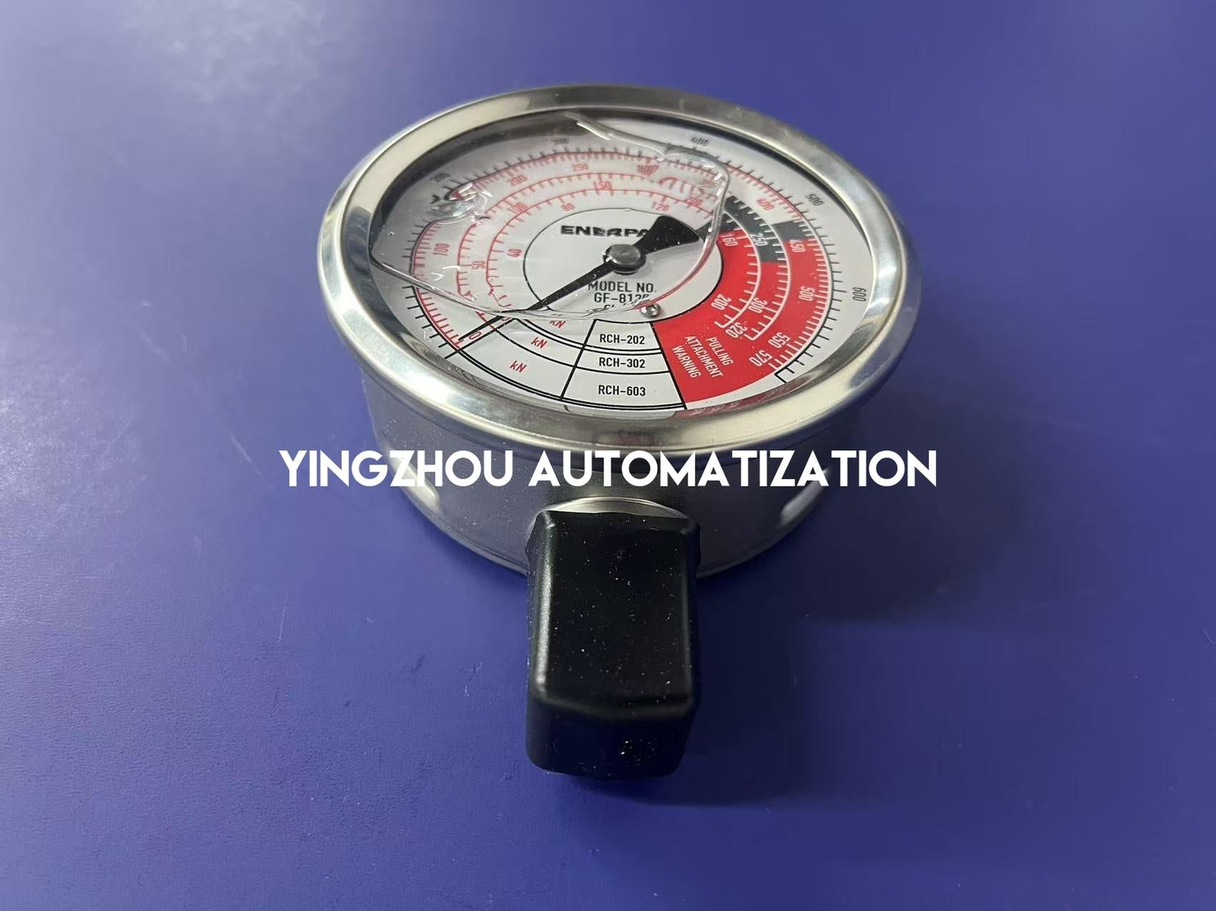 Enerpac GF813B Hydraulic Force & Pressure Gauge | 4" Face, Metric Scale, 10,000 psi-vezhoo