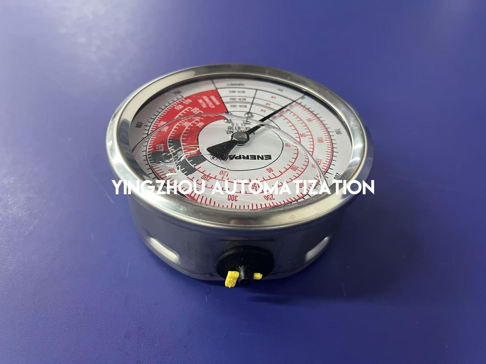 Enerpac GF813B Hydraulic Force & Pressure Gauge | 4" Face, Metric Scale, 10,000 psi-vezhoo