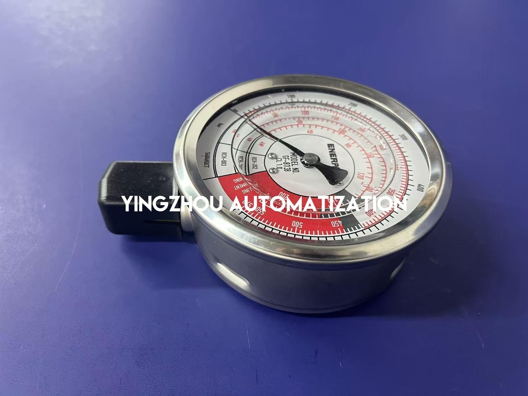 Enerpac GF813B Hydraulic Force & Pressure Gauge | 4" Face, Metric Scale, 10,000 psi-vezhoo