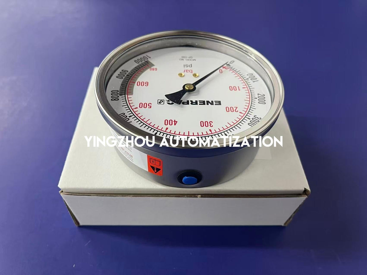 Enerpac GP10S Hydraulic Pressure Gauge | 10,000 psi / 700 bar, 4" Face, 1/2" NPTF-vezhoo