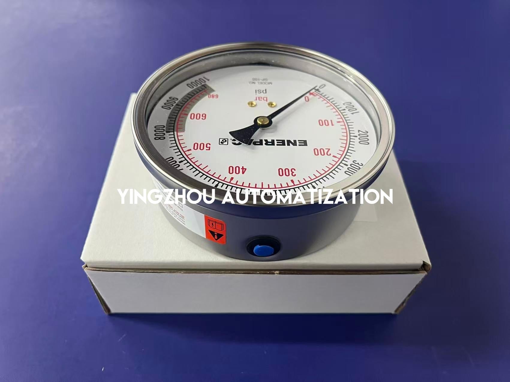 Enerpac GP10S Hydraulic Pressure Gauge | 10,000 psi / 700 bar, 4" Face, 1/2" NPTF-vezhoo