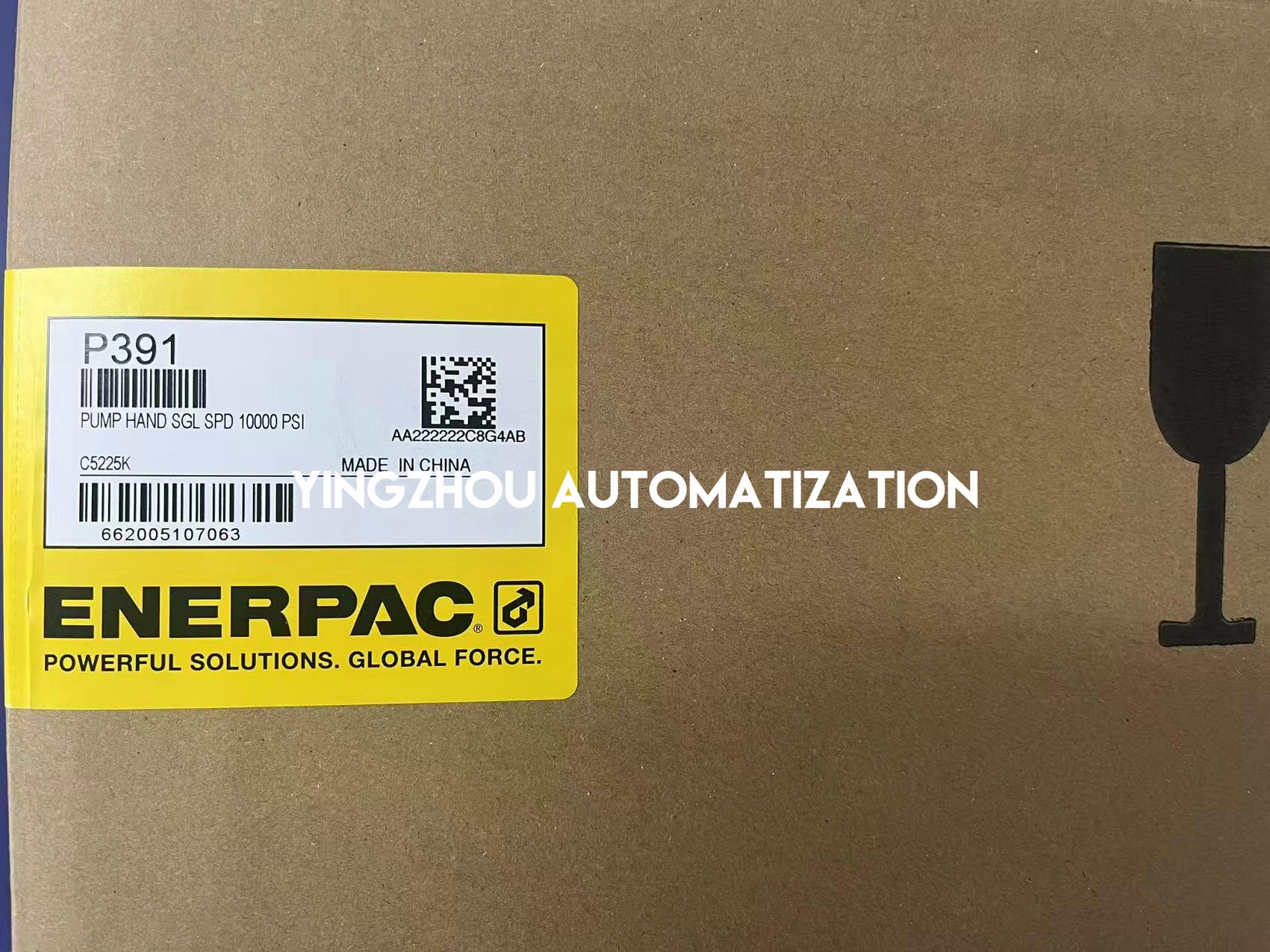 Enerpac P391 Lightweight Hydraulic Hand Pump | Single-Speed, 10,000 psi, 55 in³ Oil Capacity-vezhoo