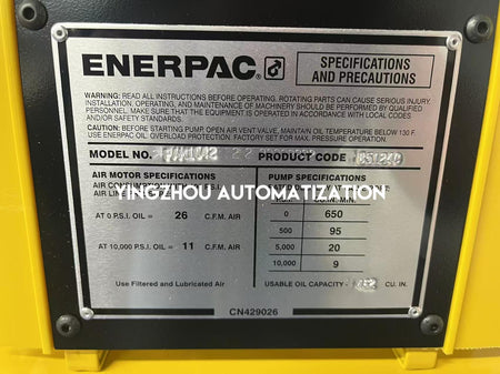 Enerpac PAM1042 Air Hydraulic Pump | 10,000 psi, 2.0 Gallon, 4-Way Manual Valve-vezhoo