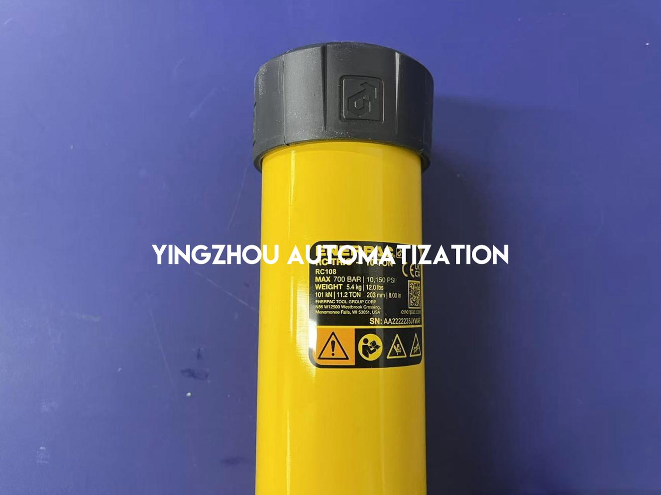 Enerpac RC108 Single-Acting Hydraulic Cylinder | 10 Ton Capacity, 8" Stroke-vezhoo