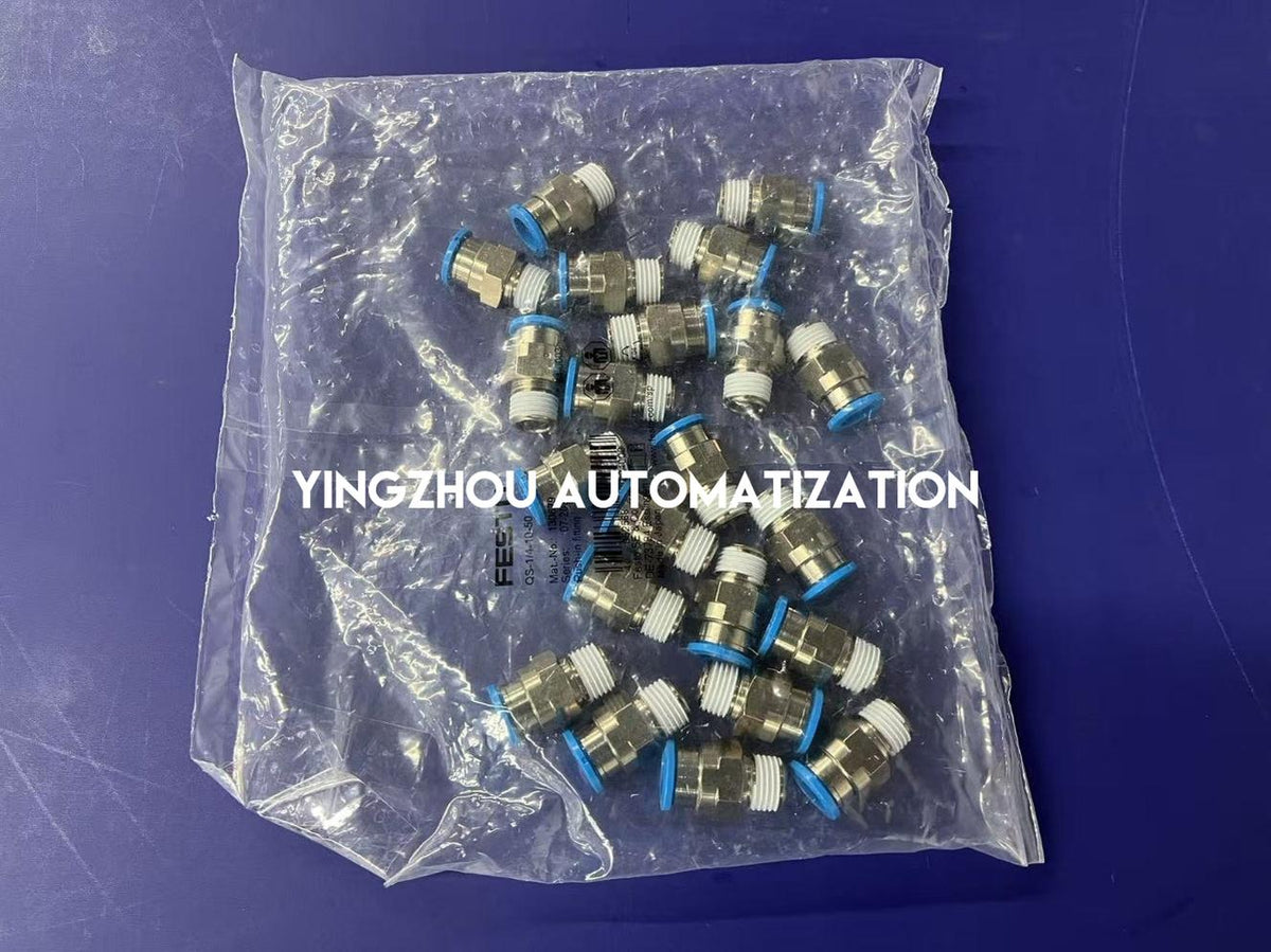 Festo 130679 QS-1/4-10-50 Push-in Fitting | G1/4" Thread to 10mm Tube | Pack of 50-vezhoo