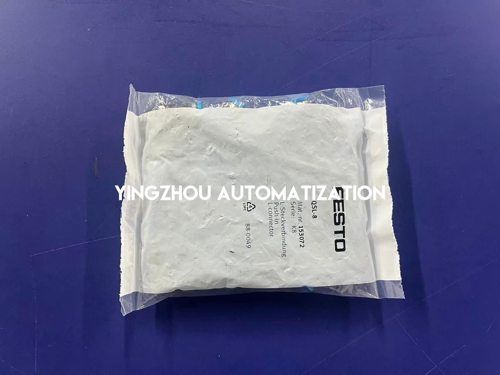 Festo 153072 QSL-8 Push-In L-Fitting | 8mm to 8mm Elbow | Pneumatic Union-vezhoo