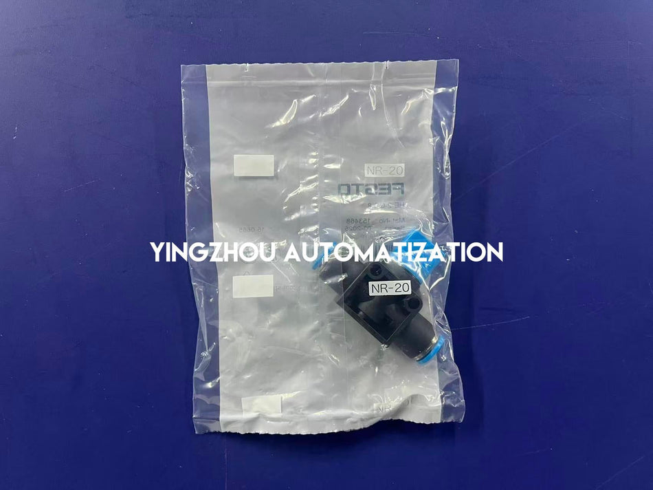 Festo 153468 HE-2-QS-8 Manual Shut-Off Valve | 8mm Push-In | 2/2-Way Bistable-vezhoo