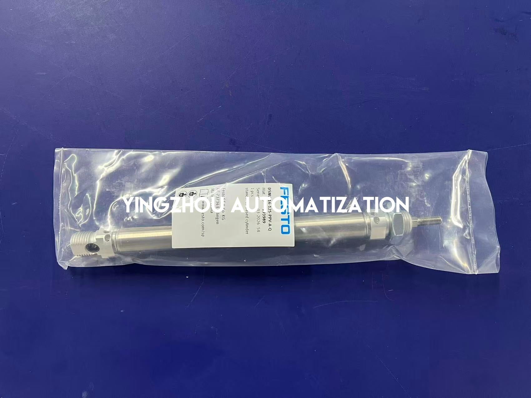 Festo 193989 DSNU-16-125-PPV-A-Q Round Cylinder | 16mm Bore | 125mm Stroke | Adjustable Cushioning-vezhoo
