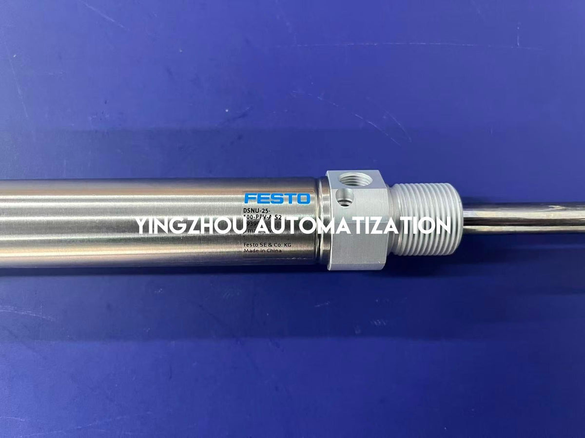 Festo 193991 DSNU-25-100-PPV-A-S2 Round Cylinder | ISO 6432 | 25mm Bore | 100mm Stroke | Reinforced Rod-vezhoo