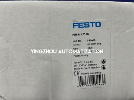 Festo 551458 PEN-8X1,25-BL Polyethylene Pneumatic Tubing | 8mm OD | Blue-vezhoo