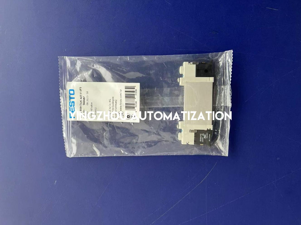 Festo 566487 VUVG-B10-T32C-AZT-F-1P3 Solenoid Valve | 2x 3/2-Way NC | 24V DC | 10mm-vezhoo