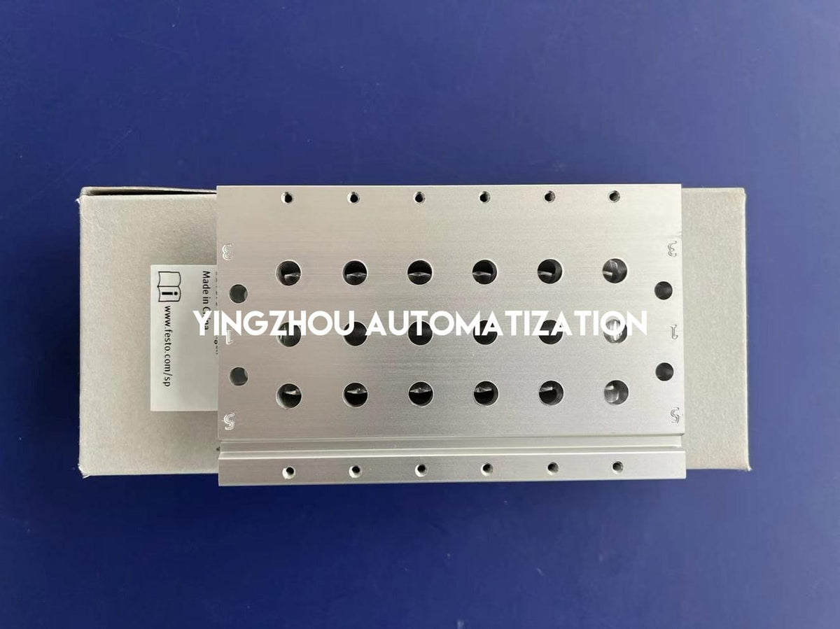 Festo 566622 VABM-L1-14S-G14-6 Manifold Block | 6 Valve Stations | VUVG-L14 Series-vezhoo